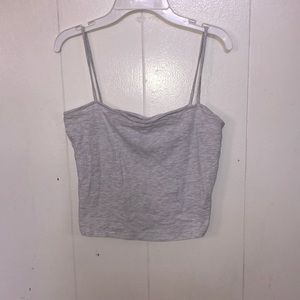 Light grey cropped tank top from H&M in size medium.